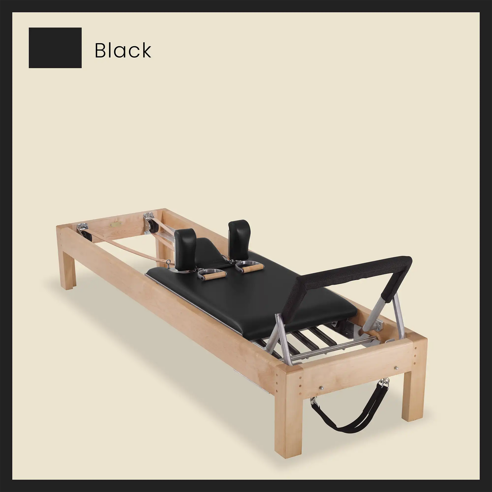 86" Designer Reformer Pilates Equipment In Maple Wood