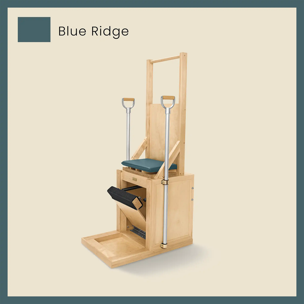 grey blue pilates high chair