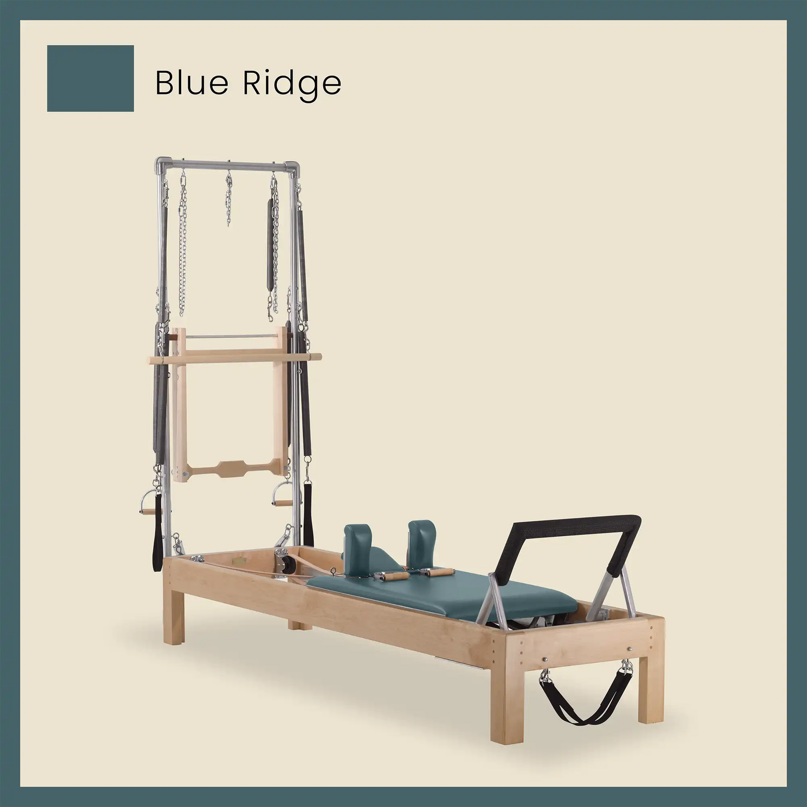 89" Instant Half Cadillac Conversion with Raised Full Bed Designer Wood Universal Pilates Reformer