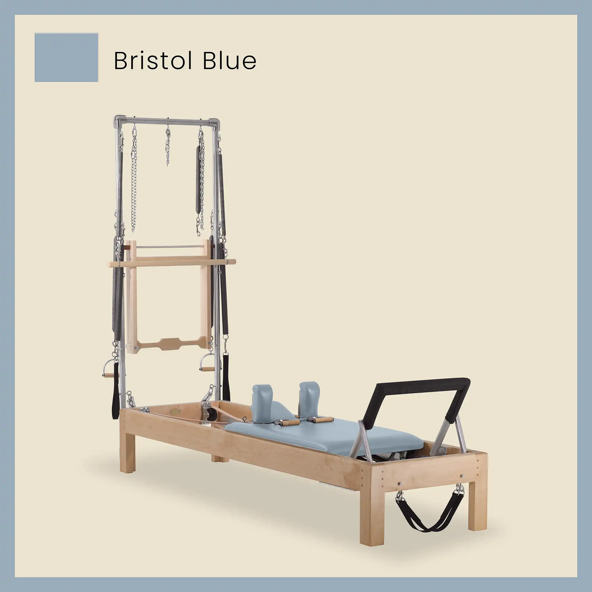 86&quot; Instant Half Cadillac Conversion with Insert Bed Designer Wood Universal Pilates Reformer