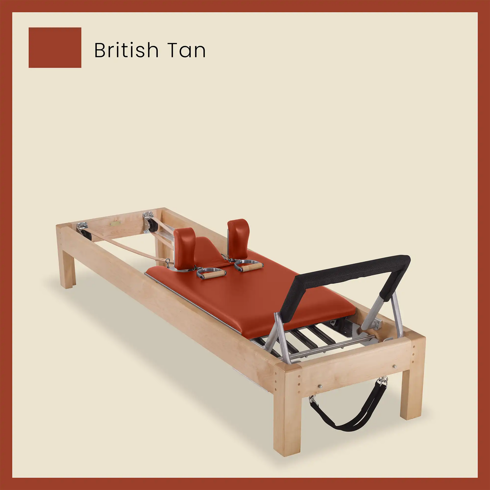 86" Designer Reformer Pilates Equipment In Maple Wood