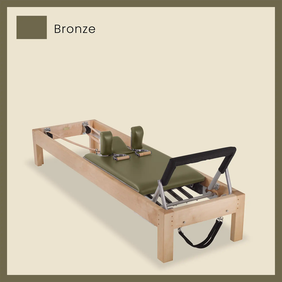 89&quot; Designer Reformer Pilates Equipment In Maple Wood