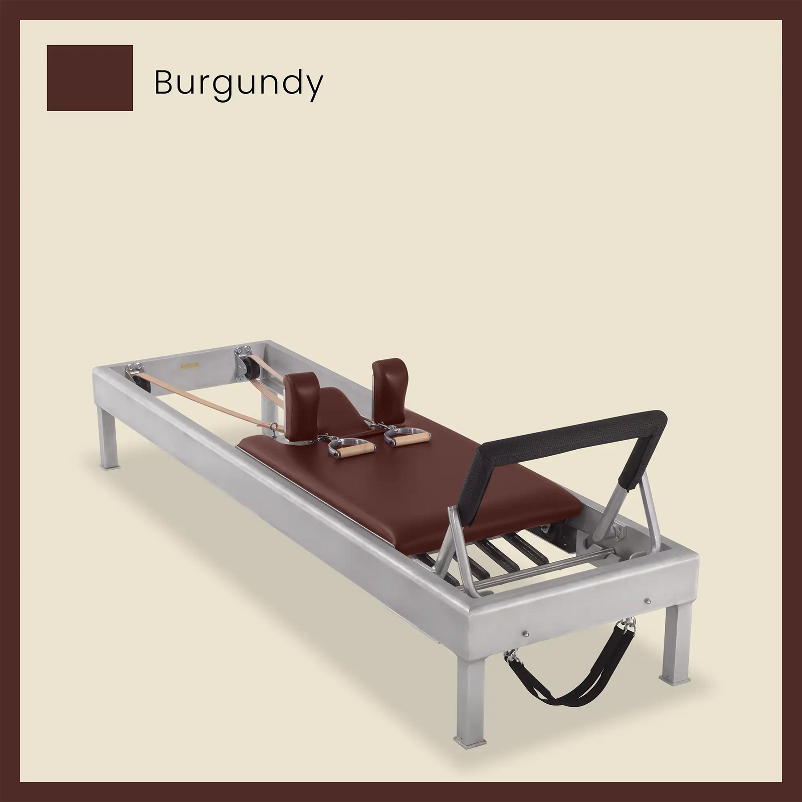 80" Classic Reformer Pilates Equipment In Aluminum