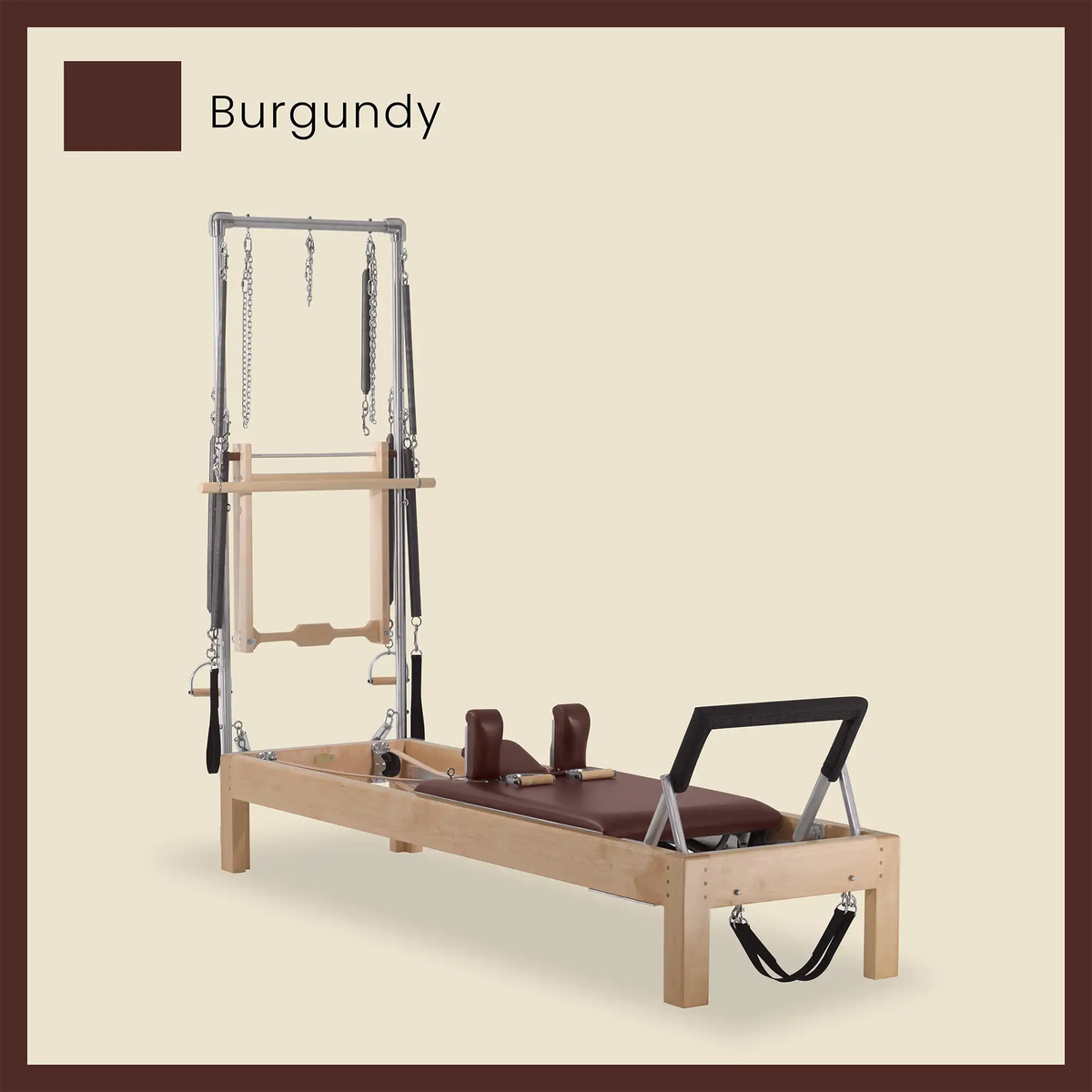 86&quot; Instant Half Cadillac Conversion with Insert Bed Designer Wood Universal Pilates Reformer