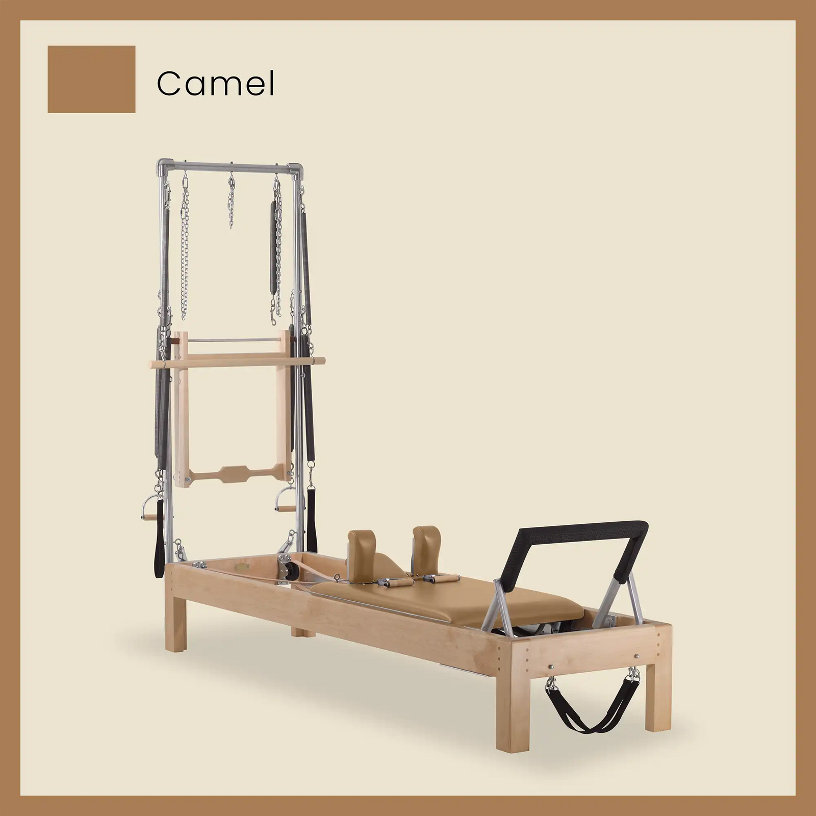 89" Instant Half Cadillac Conversion with Raised Full Bed Designer Wood Universal Pilates Reformer