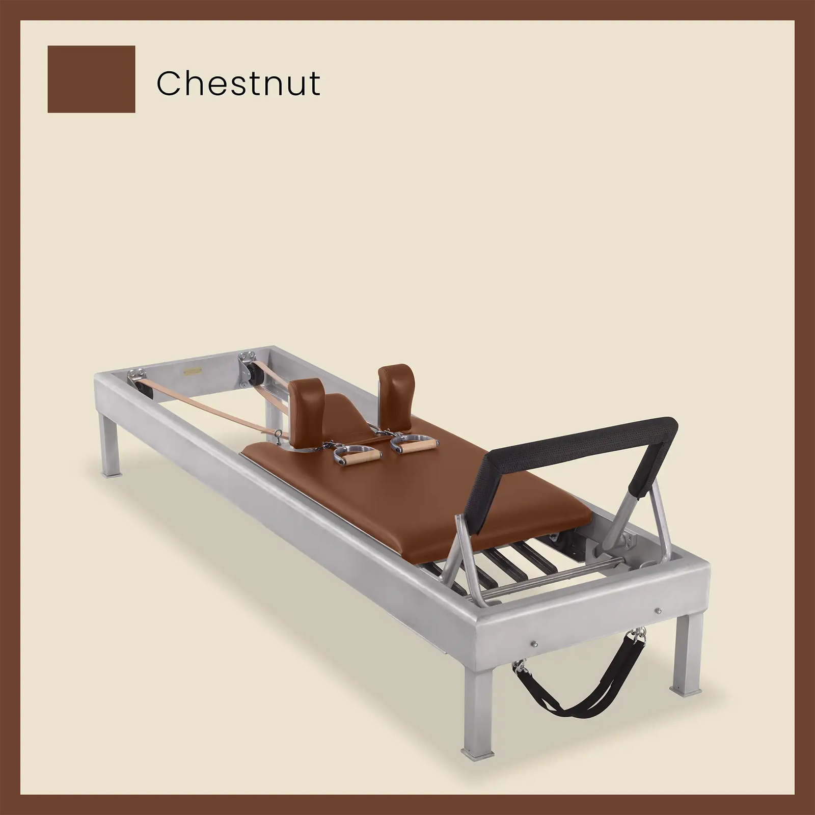 80" Classic Reformer Pilates Equipment In Aluminum