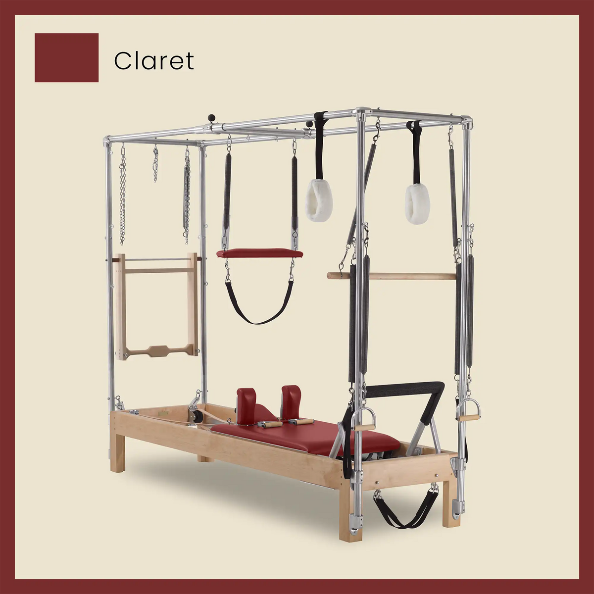 86&quot; Instant Full Cadillac Conversion with Insert Bed Designer Wood Universal Pilates Reformer