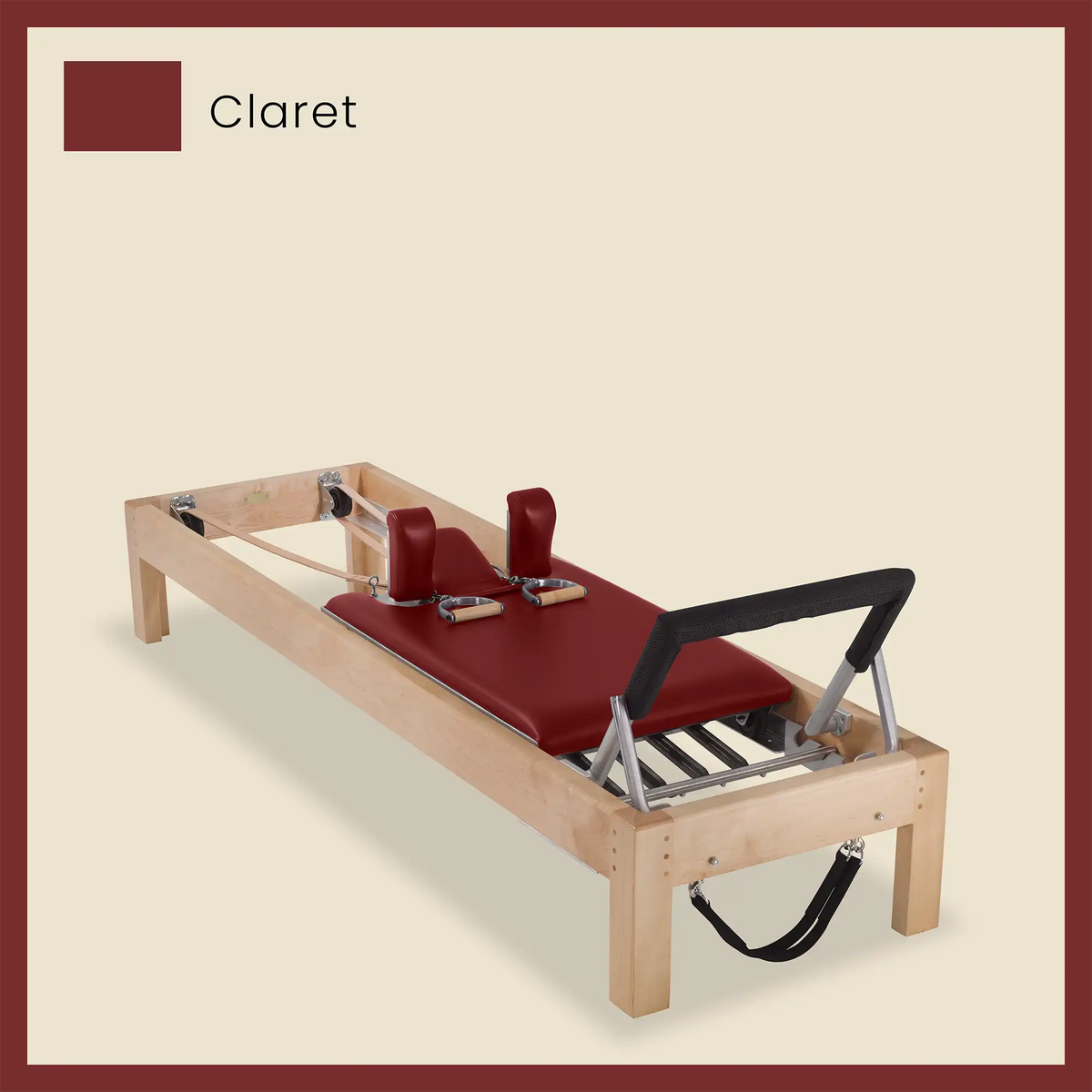 89&quot; Designer Reformer Pilates Equipment In Maple Wood