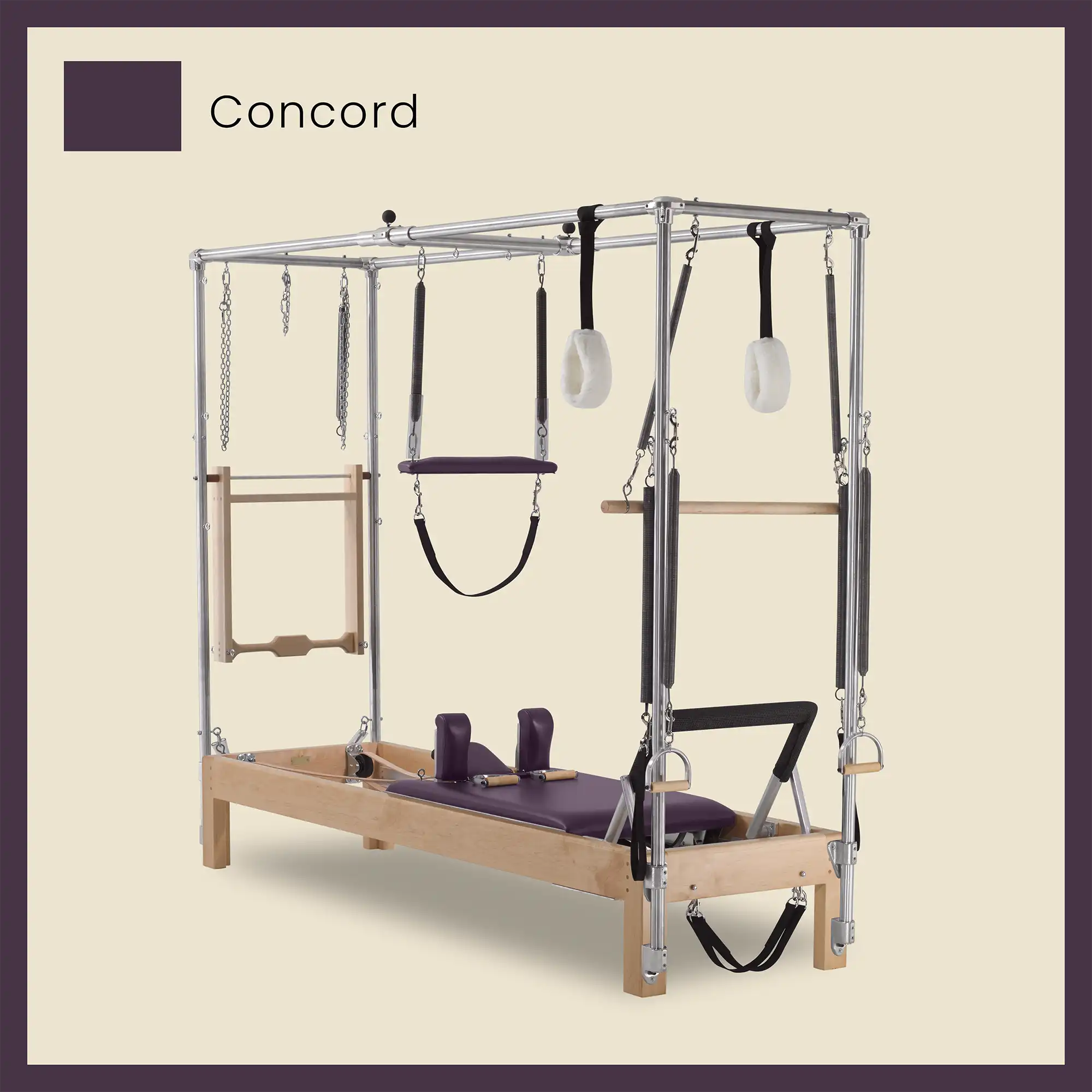 89" Instant Full Cadillac Conversion with Insert Bed Designer Wood Universal Pilates Reformer