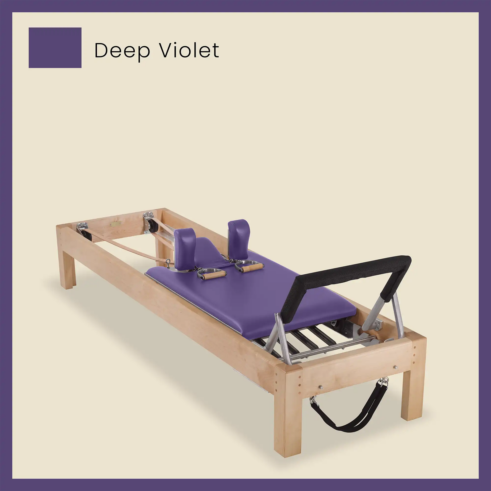 86" Designer Reformer Pilates Equipment In Maple Wood