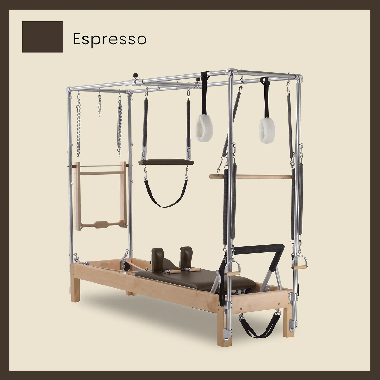 89" Instant Full Cadillac Conversion with Insert Bed Designer Wood Universal Pilates Reformer