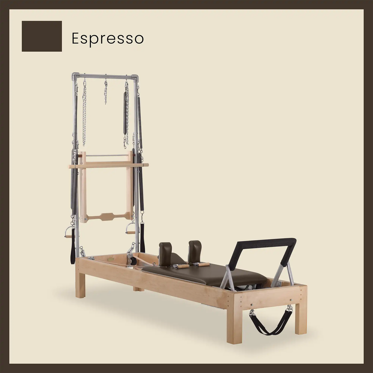 86&quot; Instant Half Cadillac Conversion with Insert Bed Designer Wood Universal Pilates Reformer