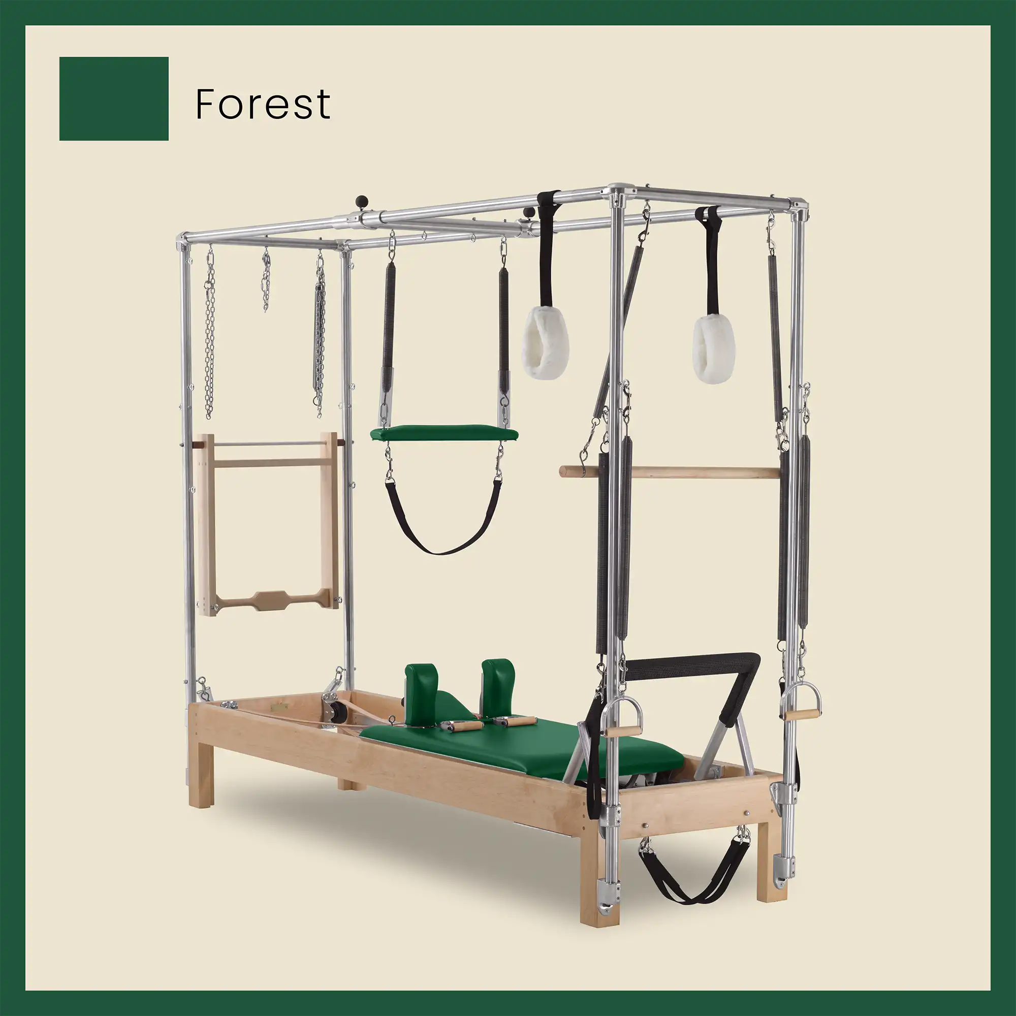 89" Instant Full Cadillac Conversion with Insert Bed Designer Wood Universal Pilates Reformer