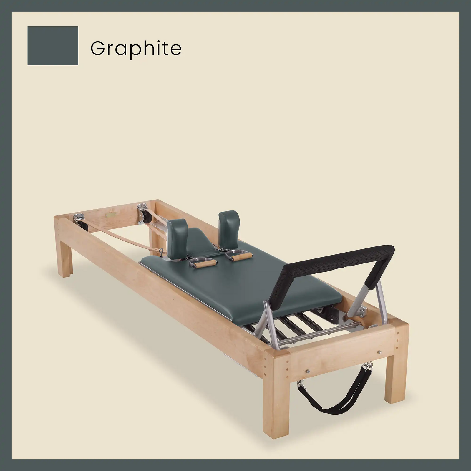 86" Designer Reformer Pilates Equipment In Maple Wood