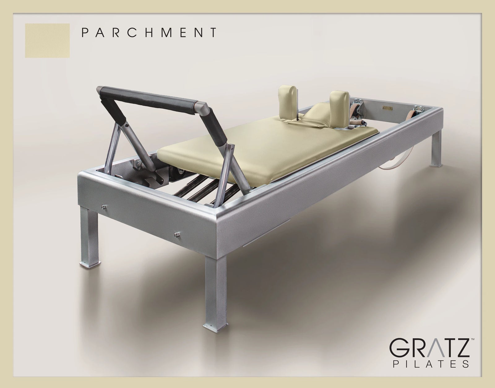 80" Archive Reformer Pilates Equipment In Aluminum