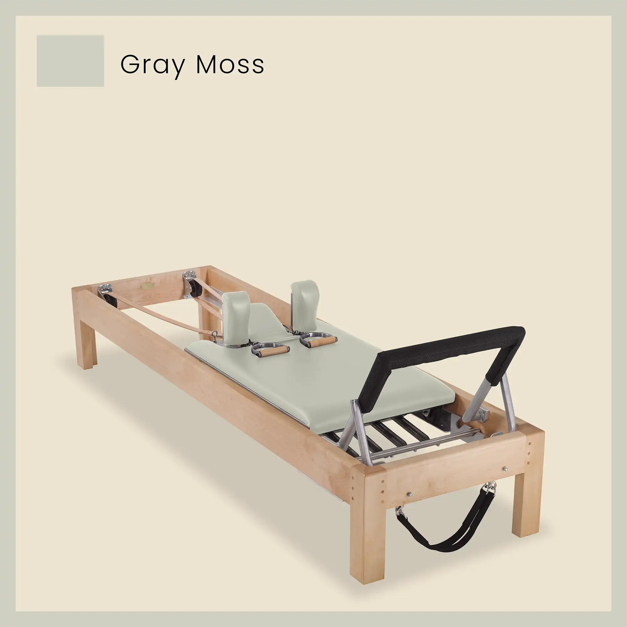 86" Designer Reformer Pilates Equipment In Maple Wood