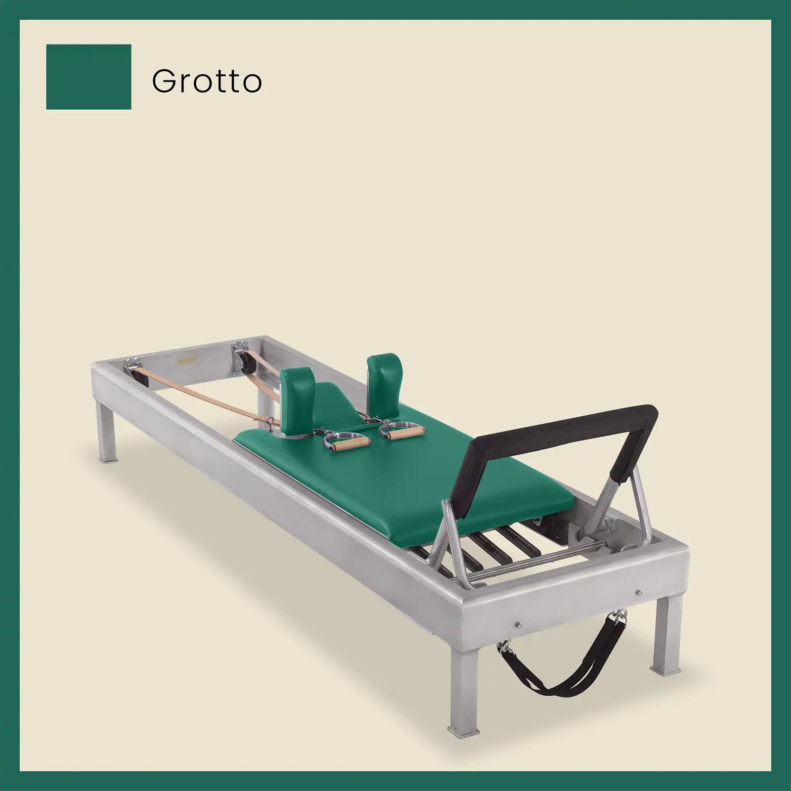 80" Classic Reformer Pilates Equipment In Aluminum