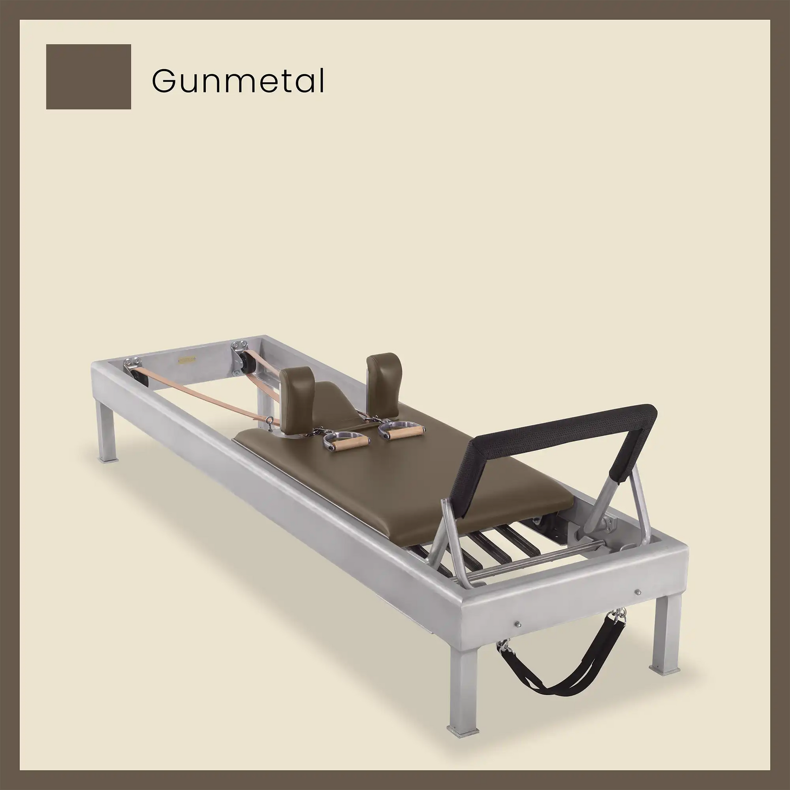 80" Classic Reformer Pilates Equipment In Aluminum