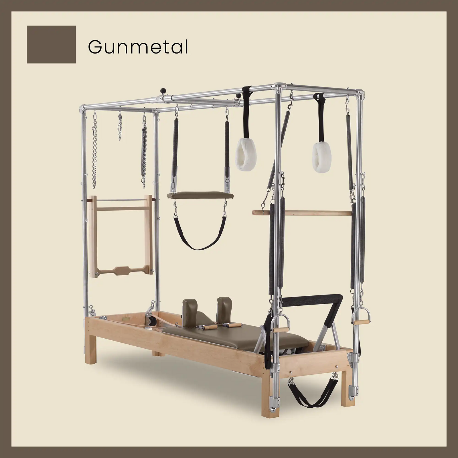 89" Instant Full Cadillac Conversion with Insert Bed Designer Wood Universal Pilates Reformer