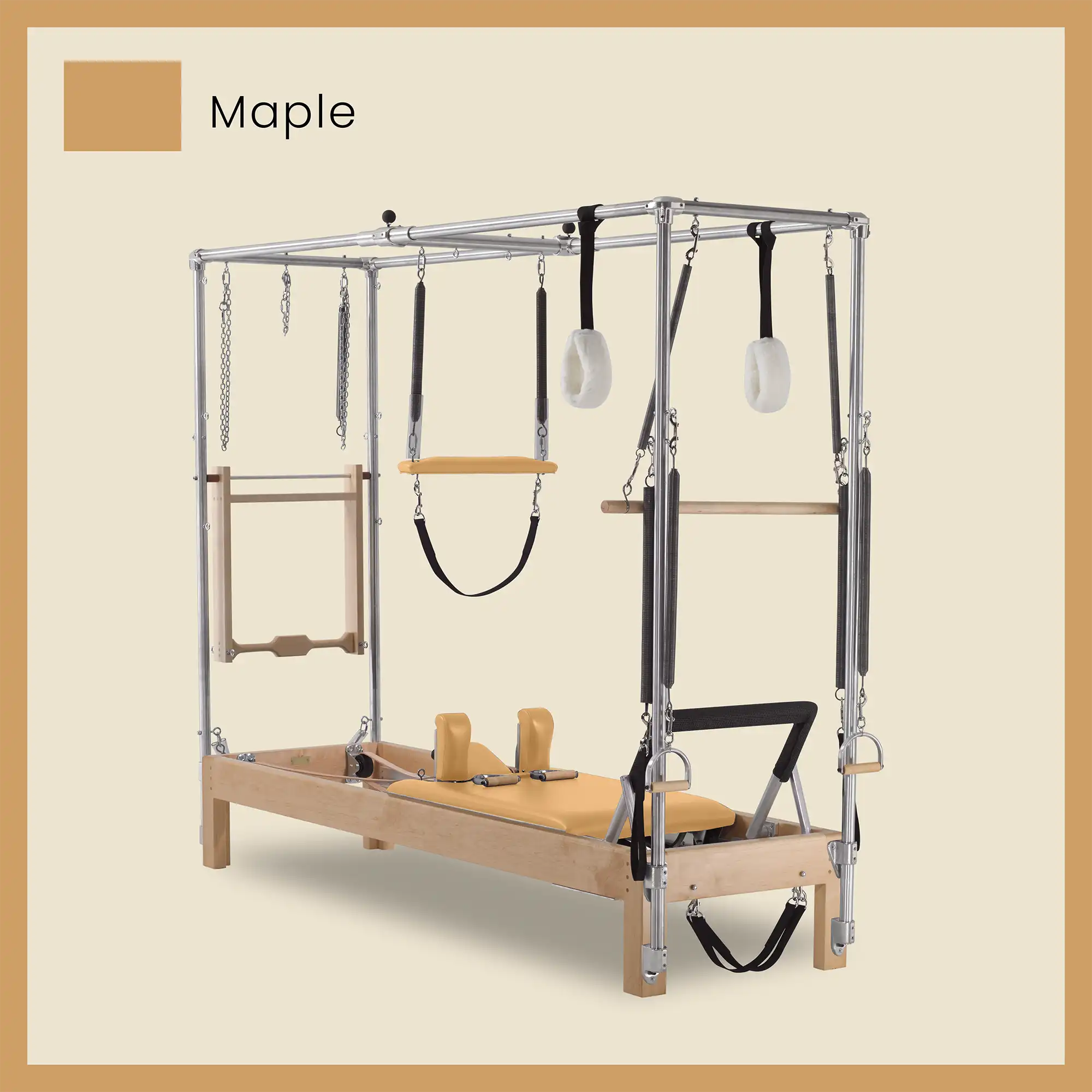 89" Instant Full Cadillac Conversion with Insert Bed Designer Wood Universal Pilates Reformer