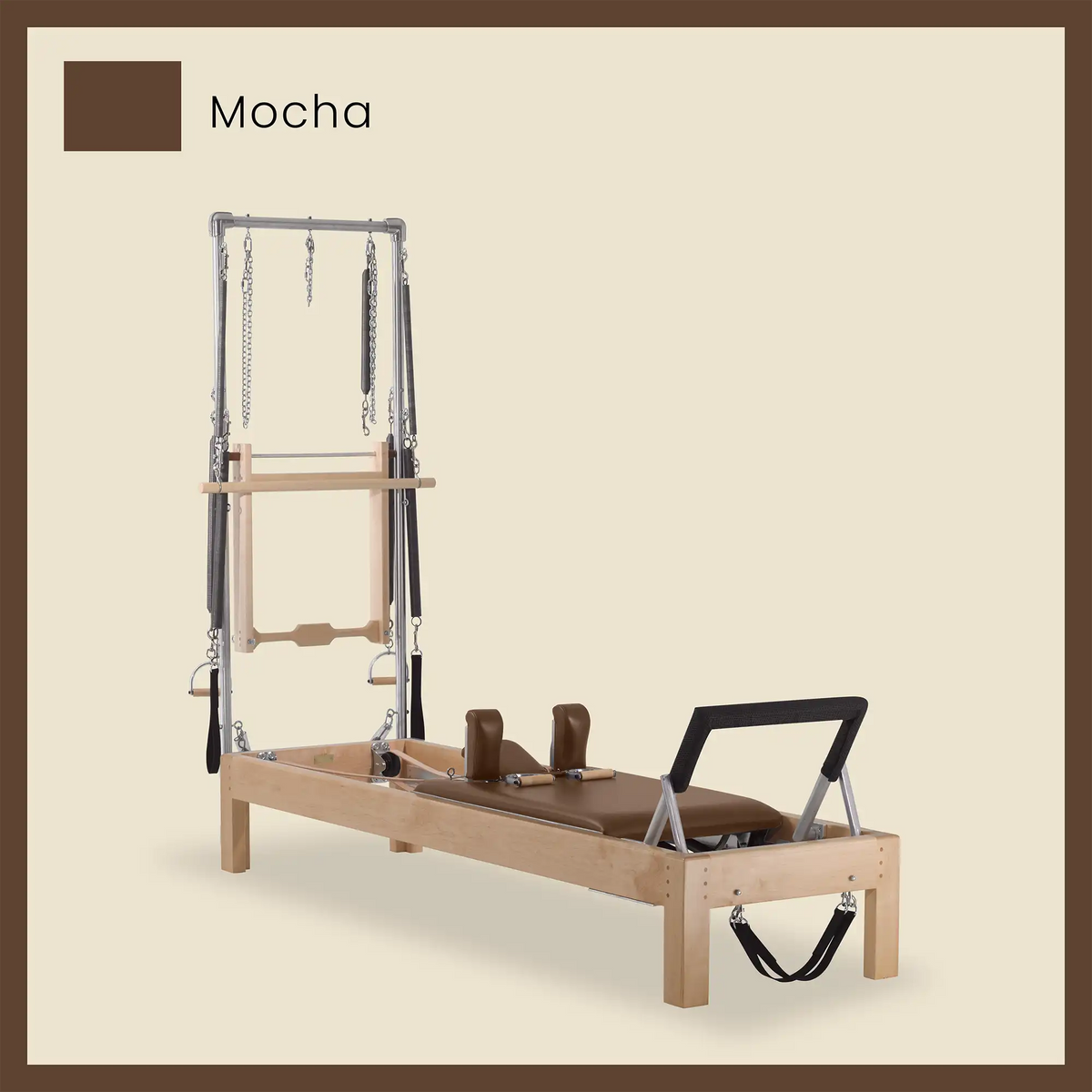 86&quot; Instant Half Cadillac Conversion with Insert Bed Designer Wood Universal Pilates Reformer