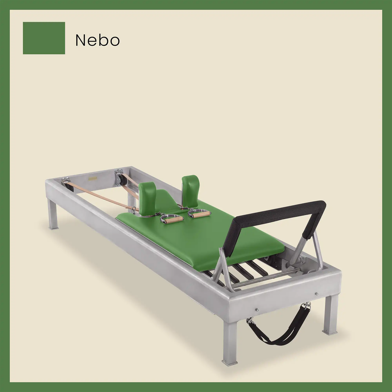 80" Classic Reformer Pilates Equipment In Aluminum