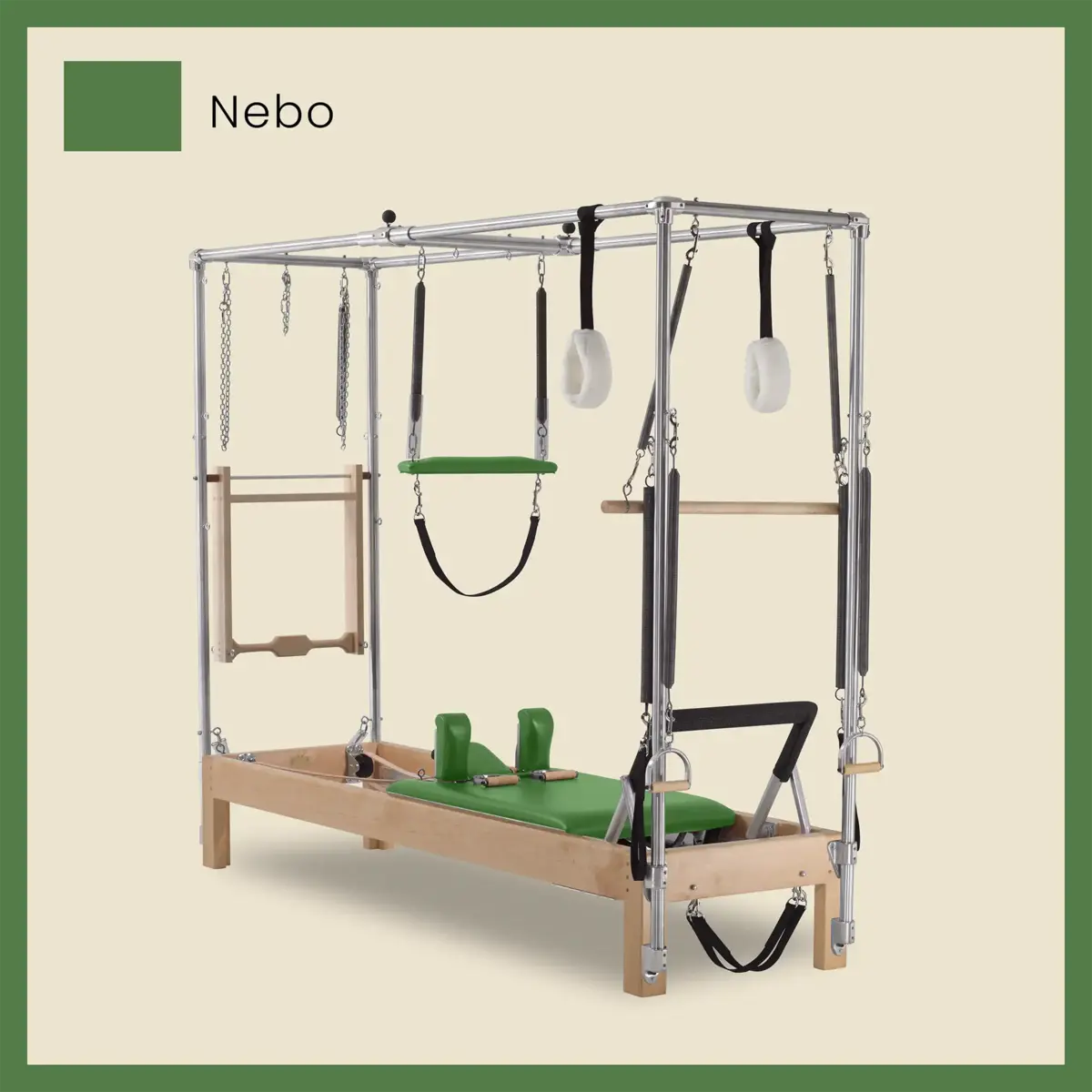 89" Instant Full Cadillac Conversion with Insert Bed Designer Wood Universal Pilates Reformer