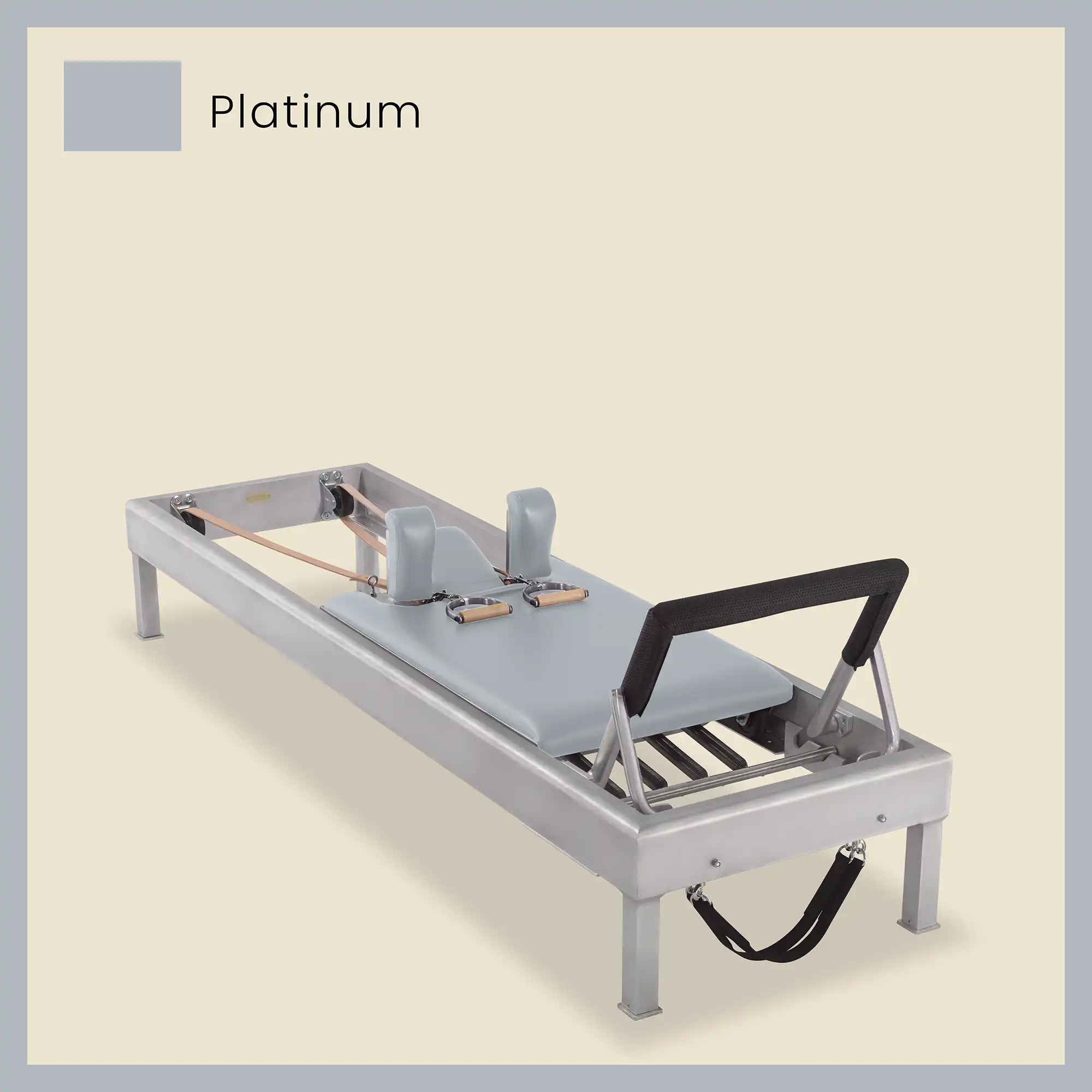 80" Classic Reformer Pilates Equipment In Aluminum