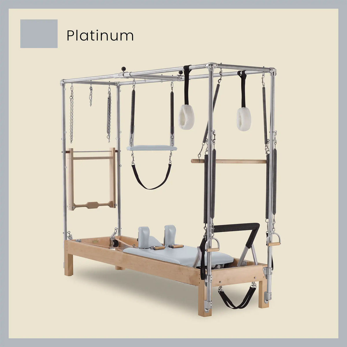 86&quot; Instant Full Cadillac Conversion with Insert Bed Designer Wood Universal Pilates Reformer