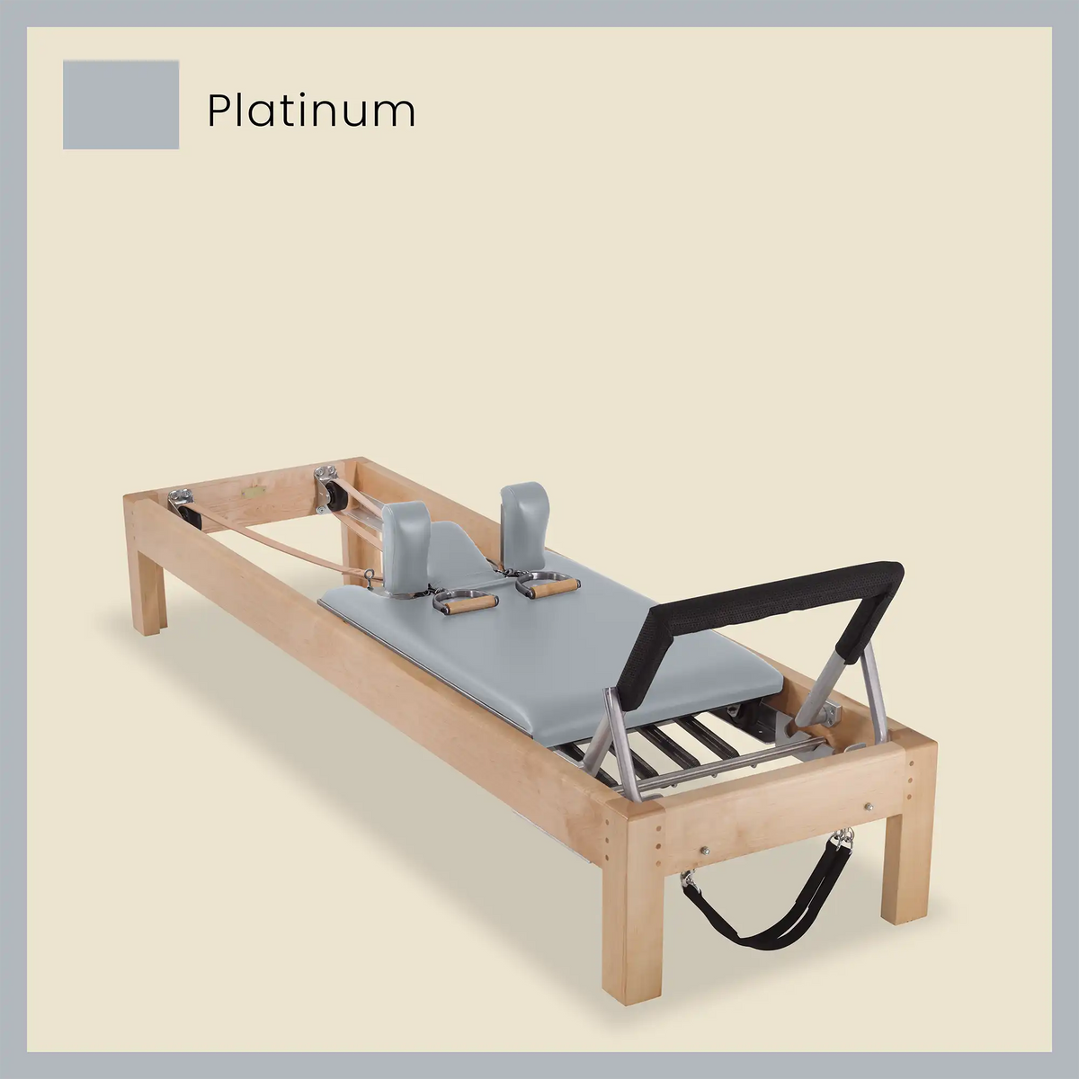 89&quot; Designer Reformer Pilates Equipment In Maple Wood