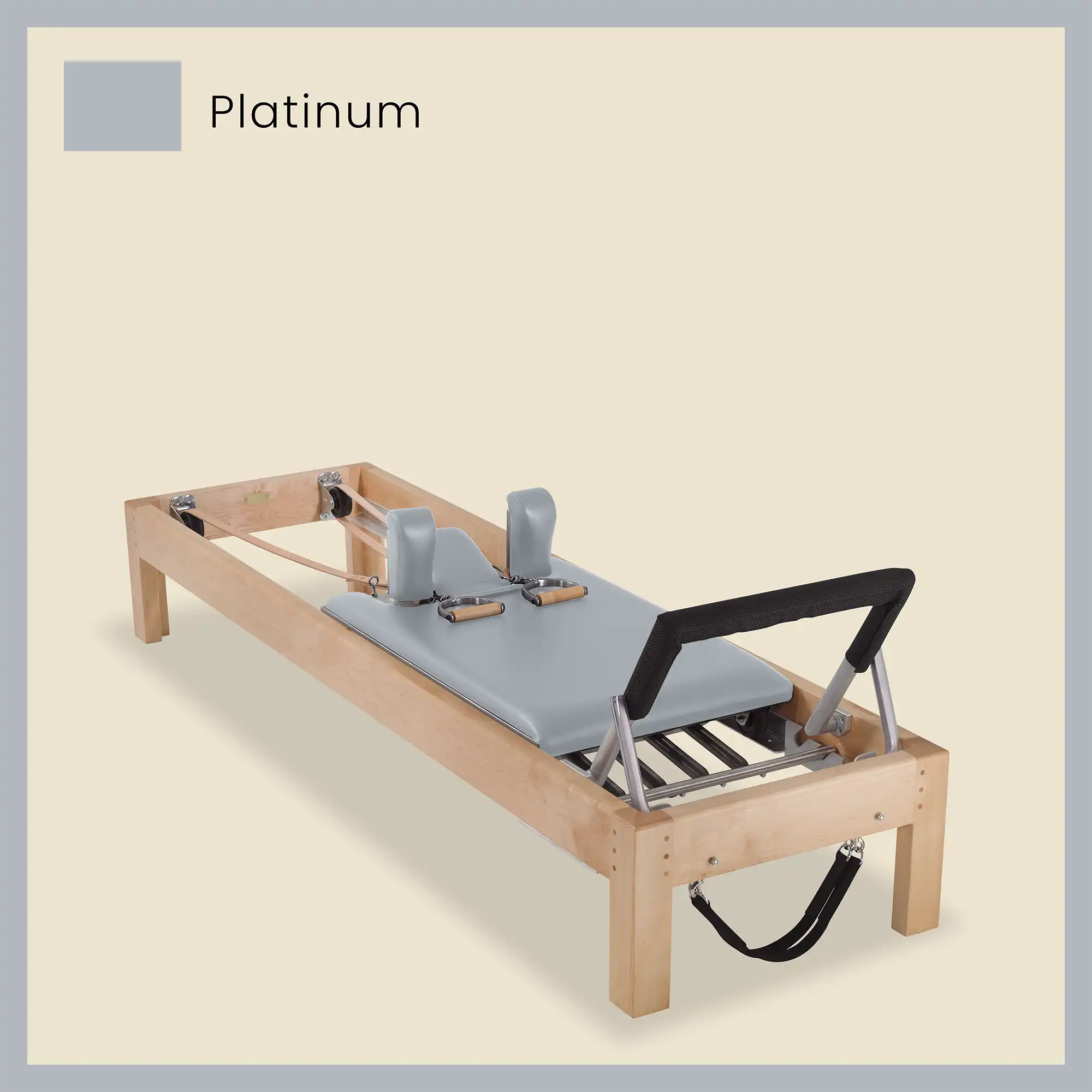 86" Designer Reformer Pilates Equipment In Maple Wood