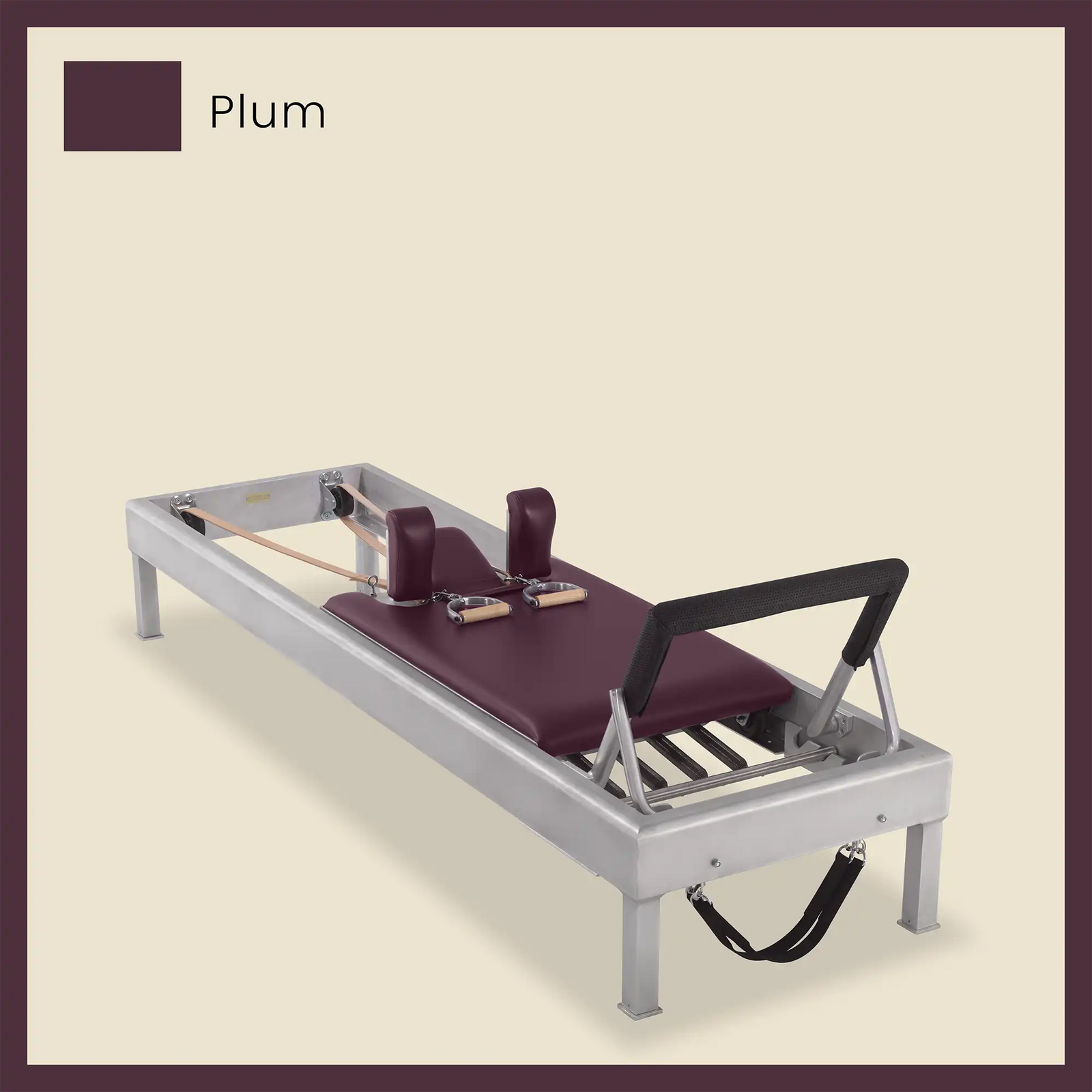 86" Classic Reformer Pilates Equipment In Aluminum