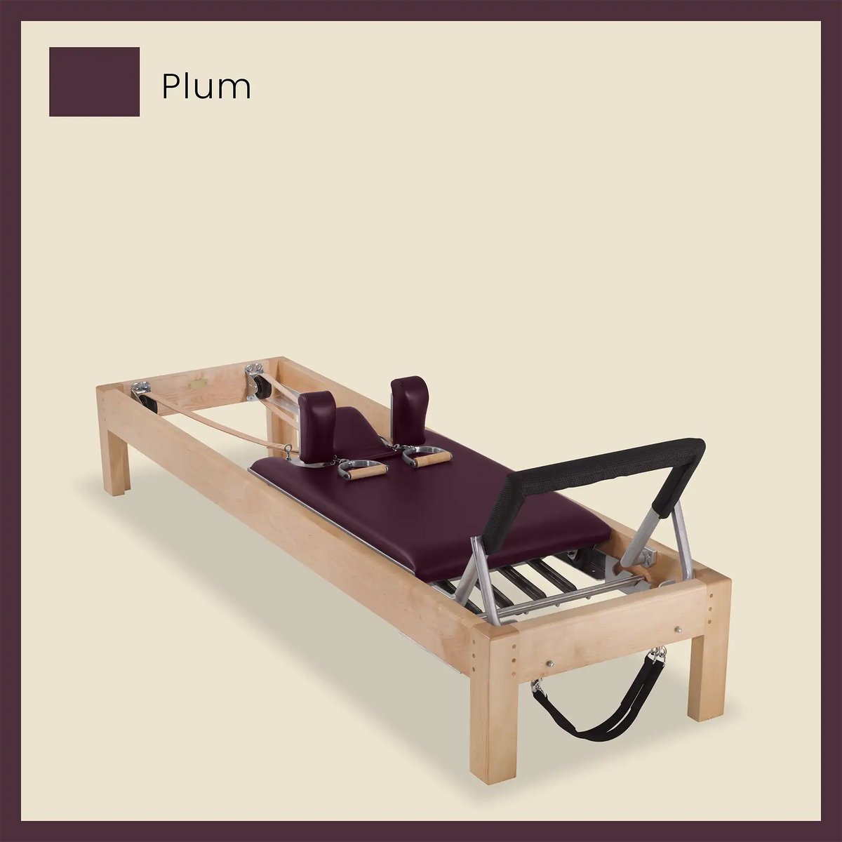 89&quot; Designer Reformer Pilates Equipment In Maple Wood