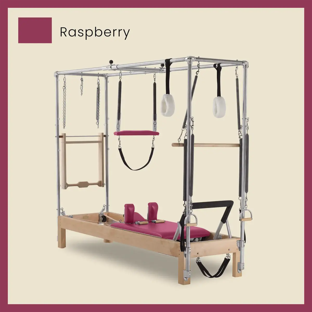 89" Instant Full Cadillac Conversion with Insert Bed Designer Wood Universal Pilates Reformer