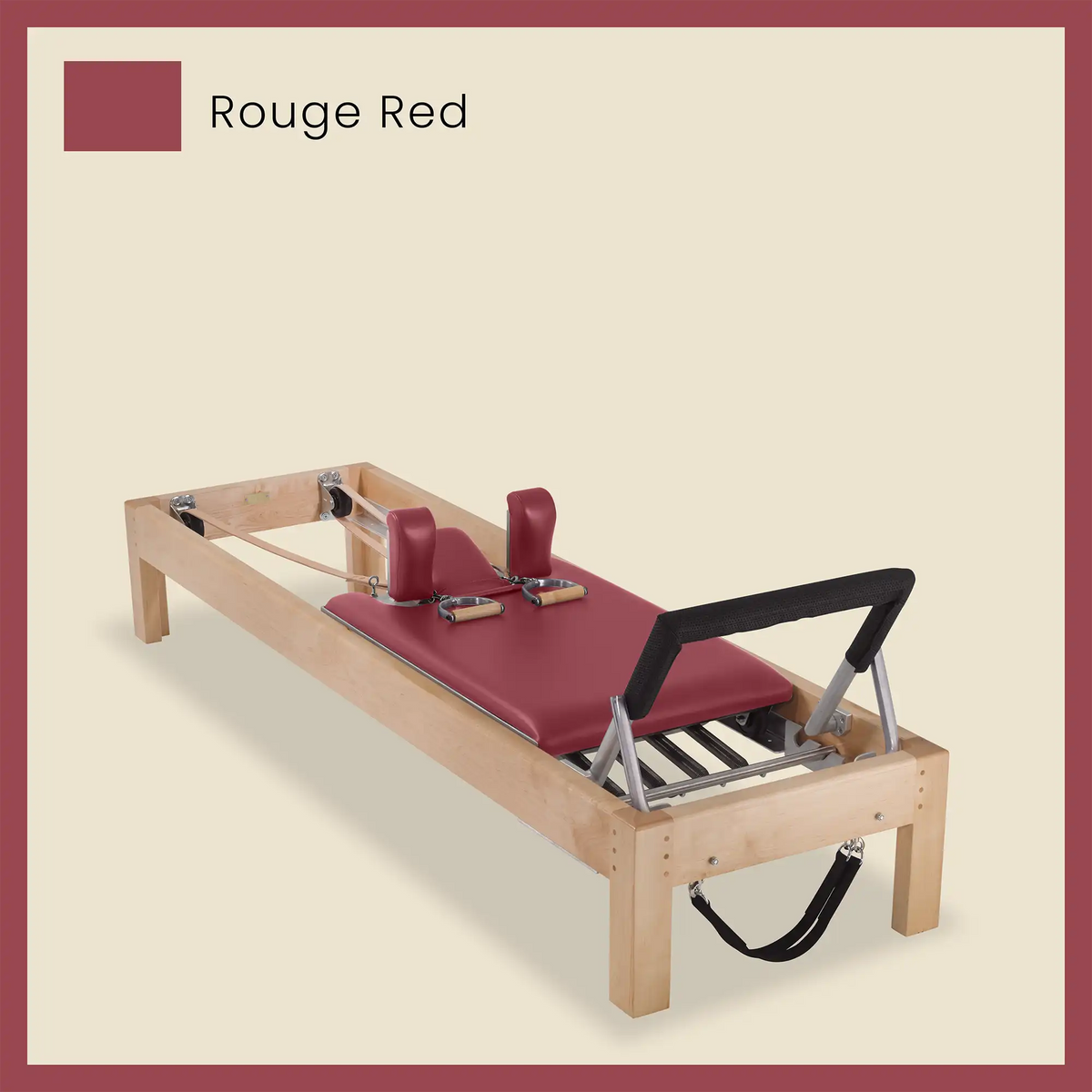 89&quot; Designer Reformer Pilates Equipment In Maple Wood
