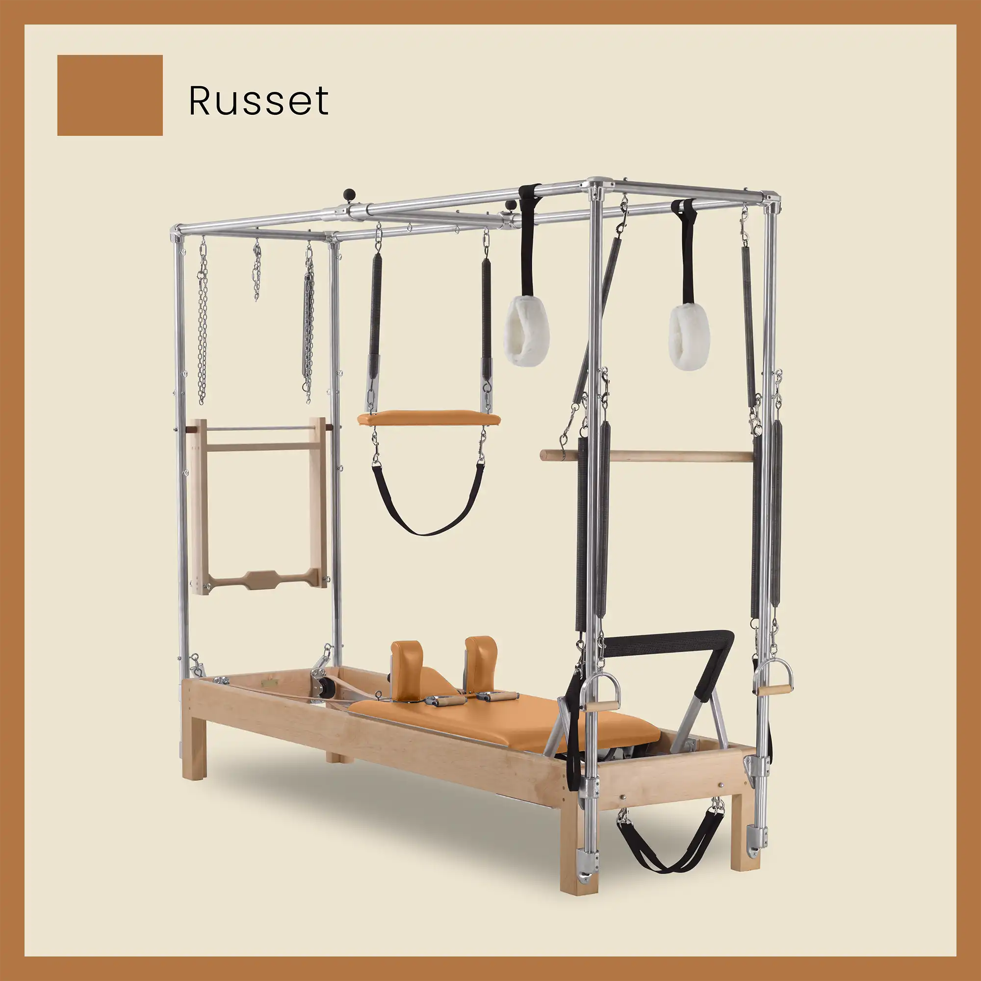 89" Instant Full Cadillac Conversion with Insert Bed Designer Wood Universal Pilates Reformer