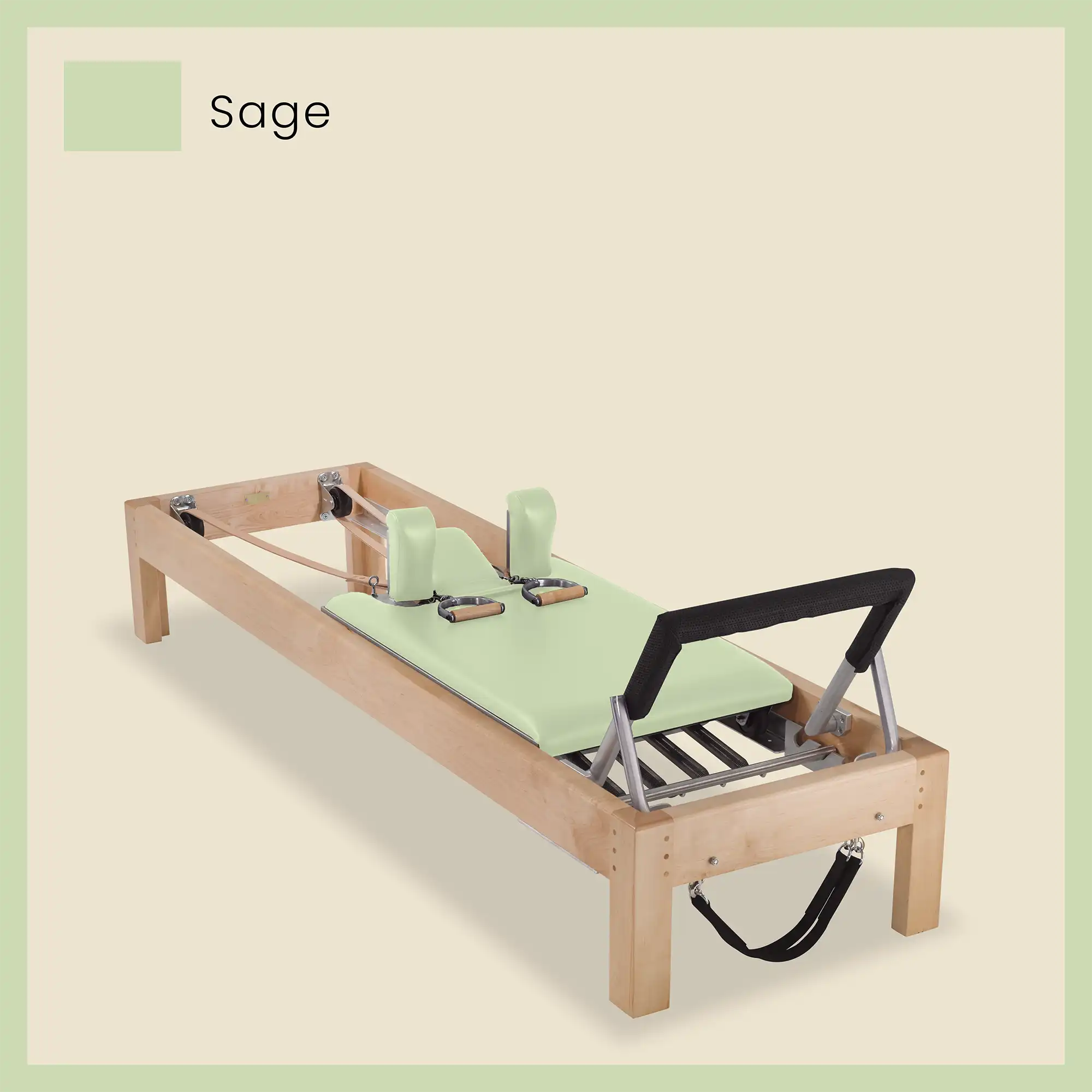 86" Designer Reformer Pilates Equipment In Maple Wood