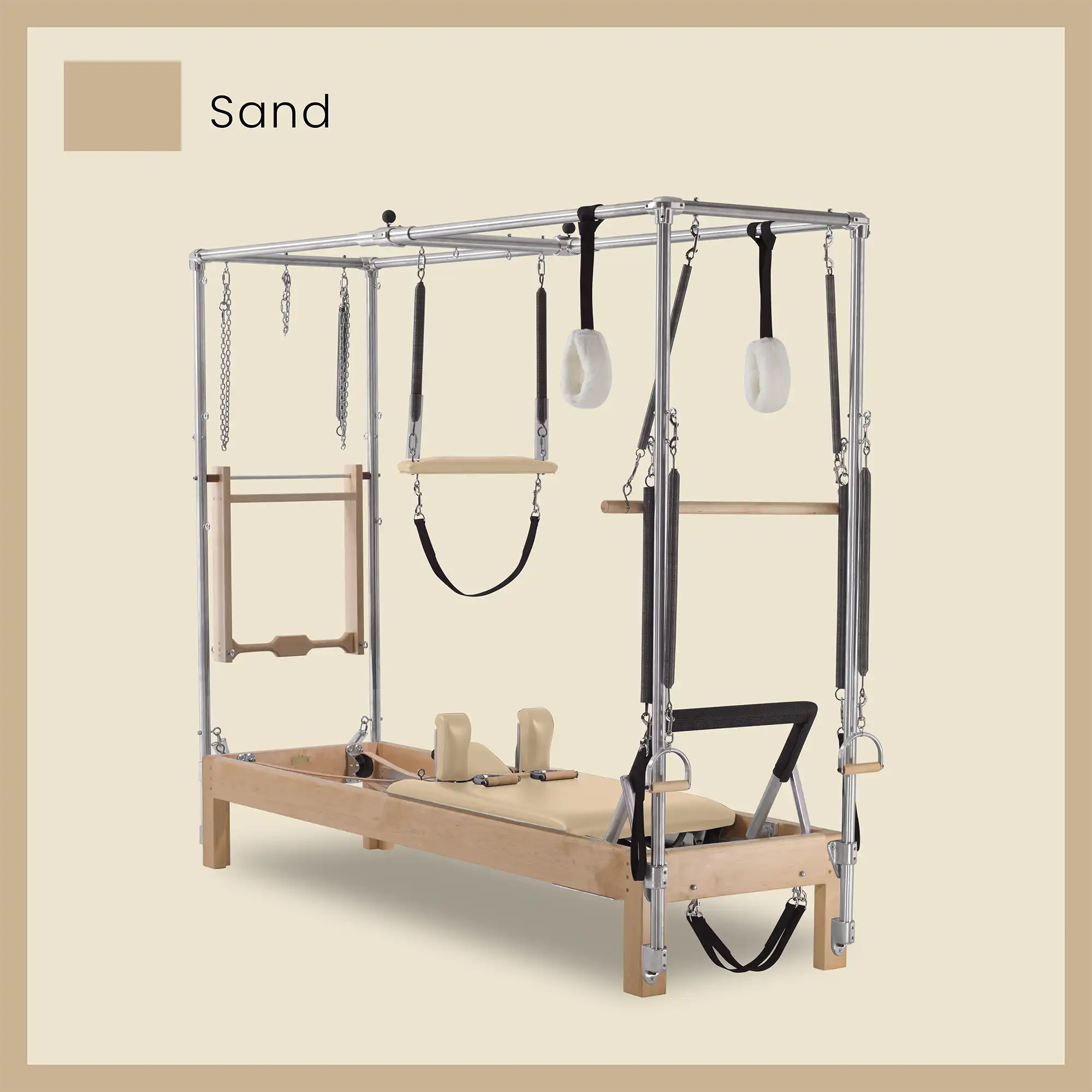 89" Instant Full Cadillac Conversion with Insert Bed Designer Wood Universal Pilates Reformer