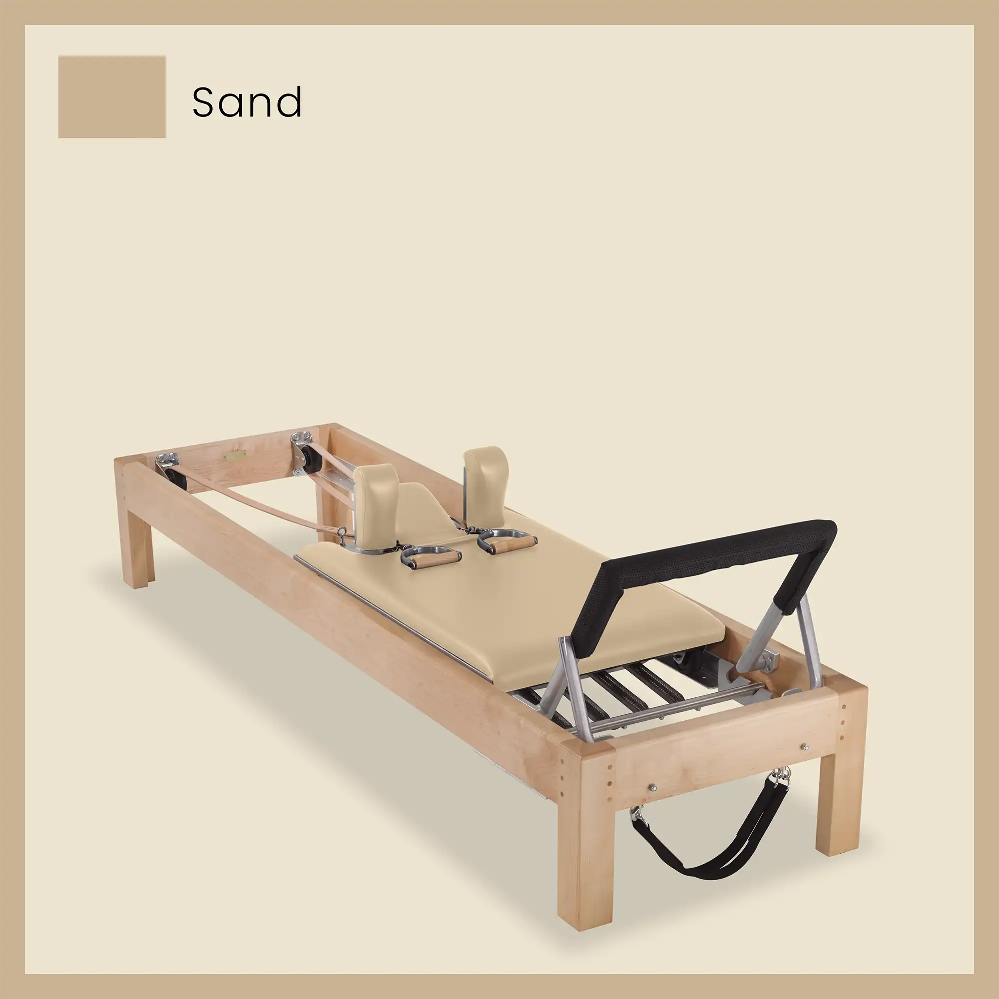 86" Designer Reformer Pilates Equipment In Maple Wood
