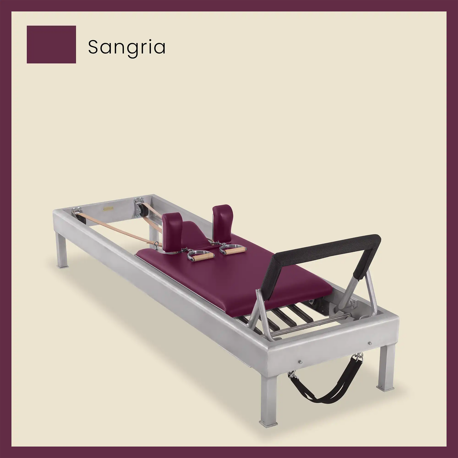 80" Classic Reformer Pilates Equipment In Aluminum