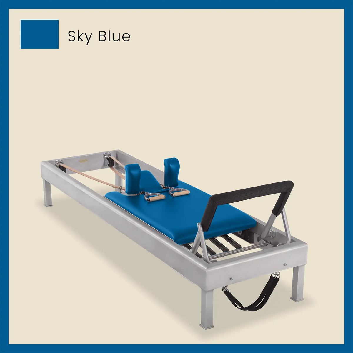 86&quot; Classic Reformer Pilates Equipment In Aluminum