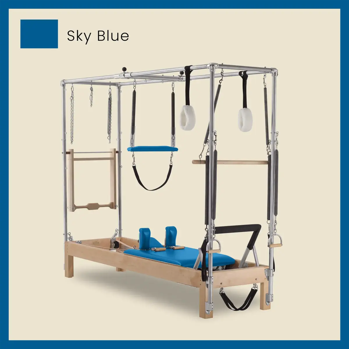 89" Instant Full Cadillac Conversion with Insert Bed Designer Wood Universal Pilates Reformer