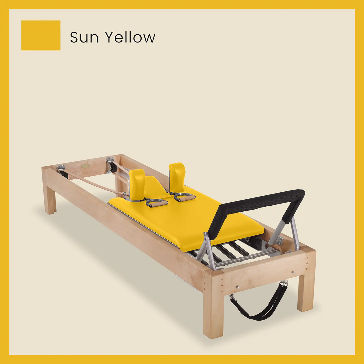 89&quot; Designer Reformer Pilates Equipment In Maple Wood