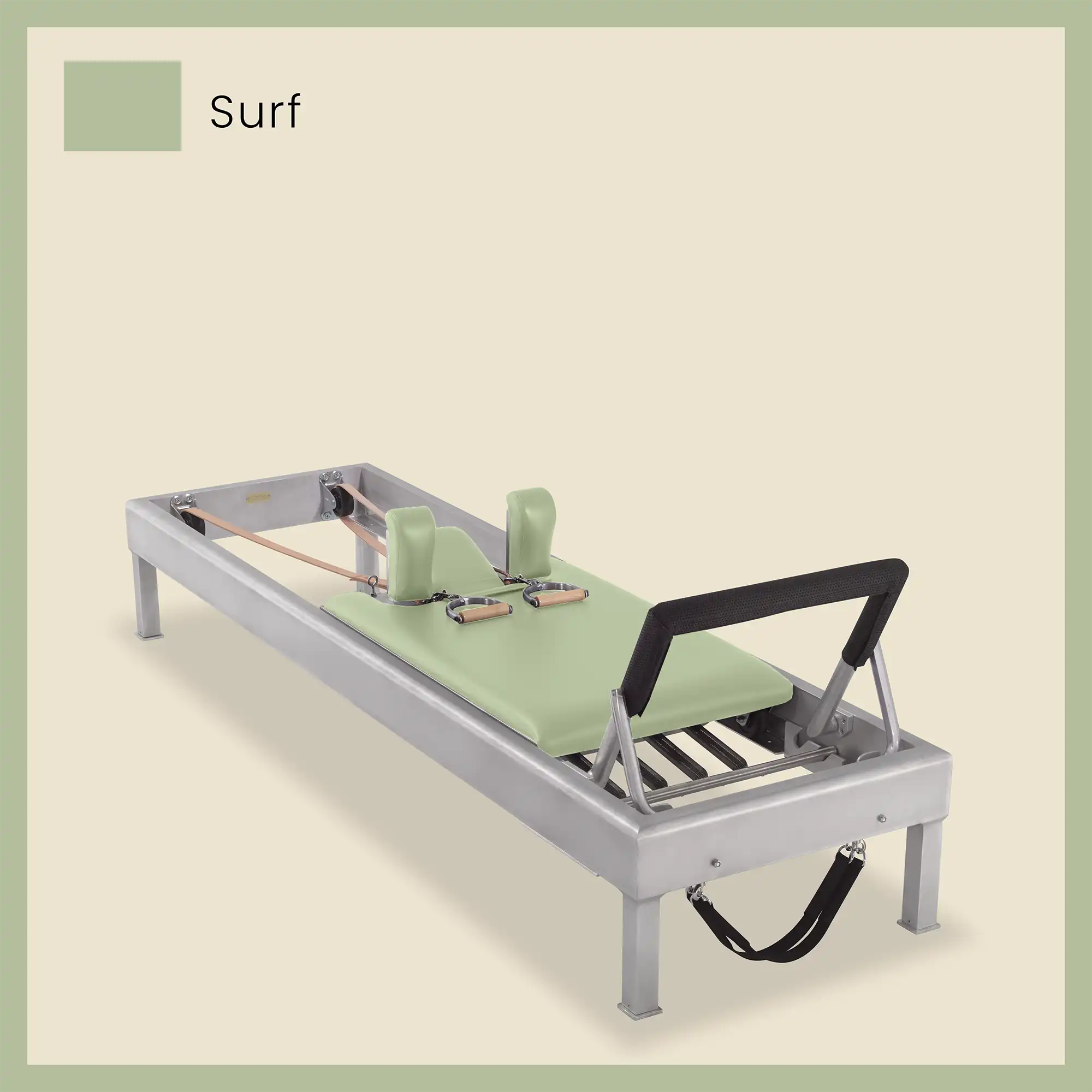 86" Classic Reformer Pilates Equipment In Aluminum