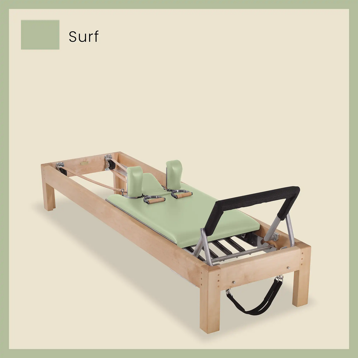 89&quot; Designer Reformer Pilates Equipment In Maple Wood