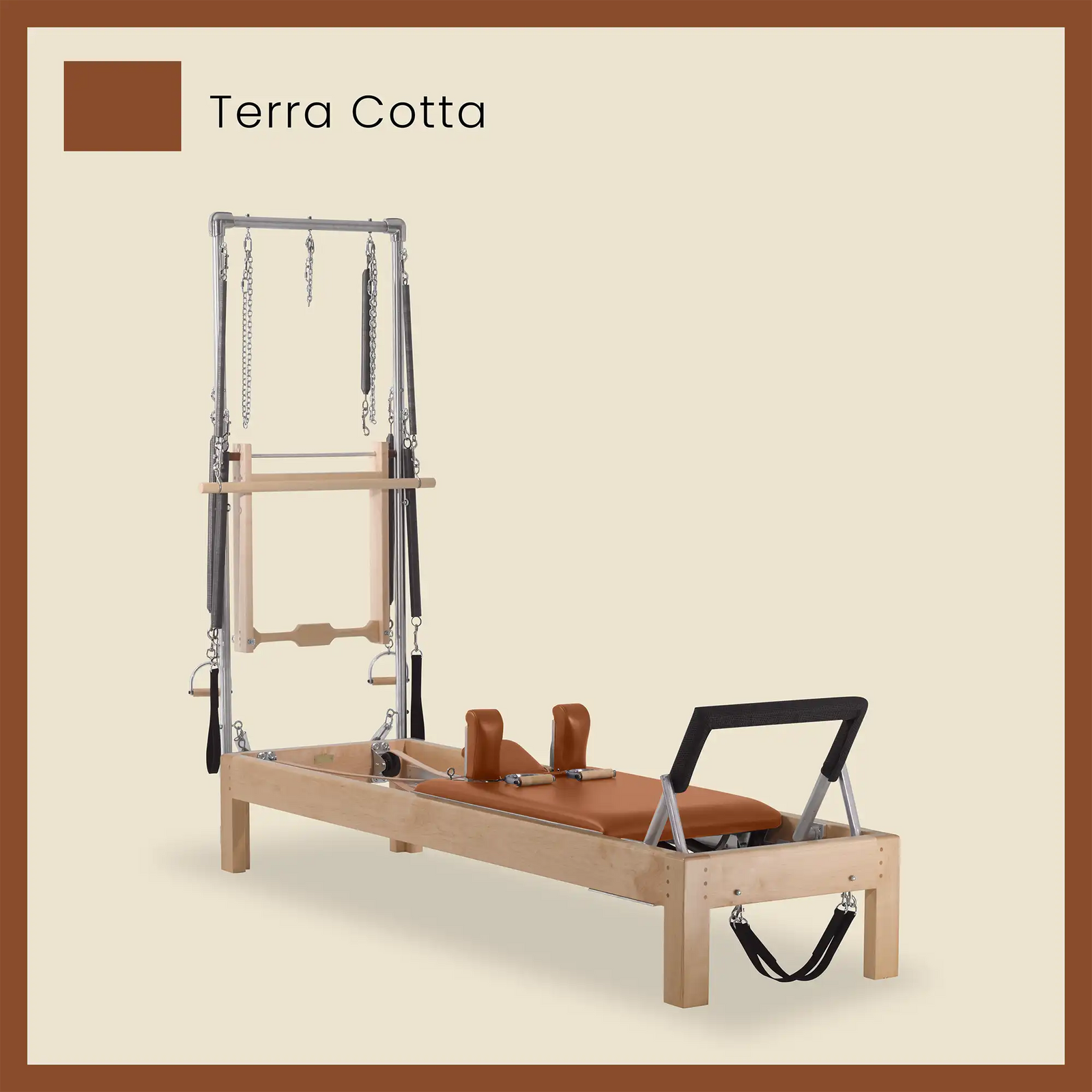 89" Instant Half Cadillac Conversion with Raised Full Bed Designer Wood Universal Pilates Reformer